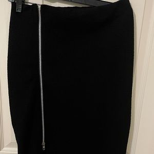 Zipper long skirt